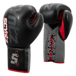 SCYntz Leather Sparring Gloves -boxing supplies store scysg bk 02 4