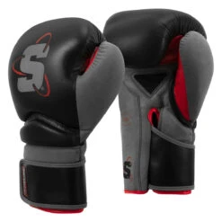 SCYntz Leather Training Gloves -boxing supplies store scytg bk gr 02