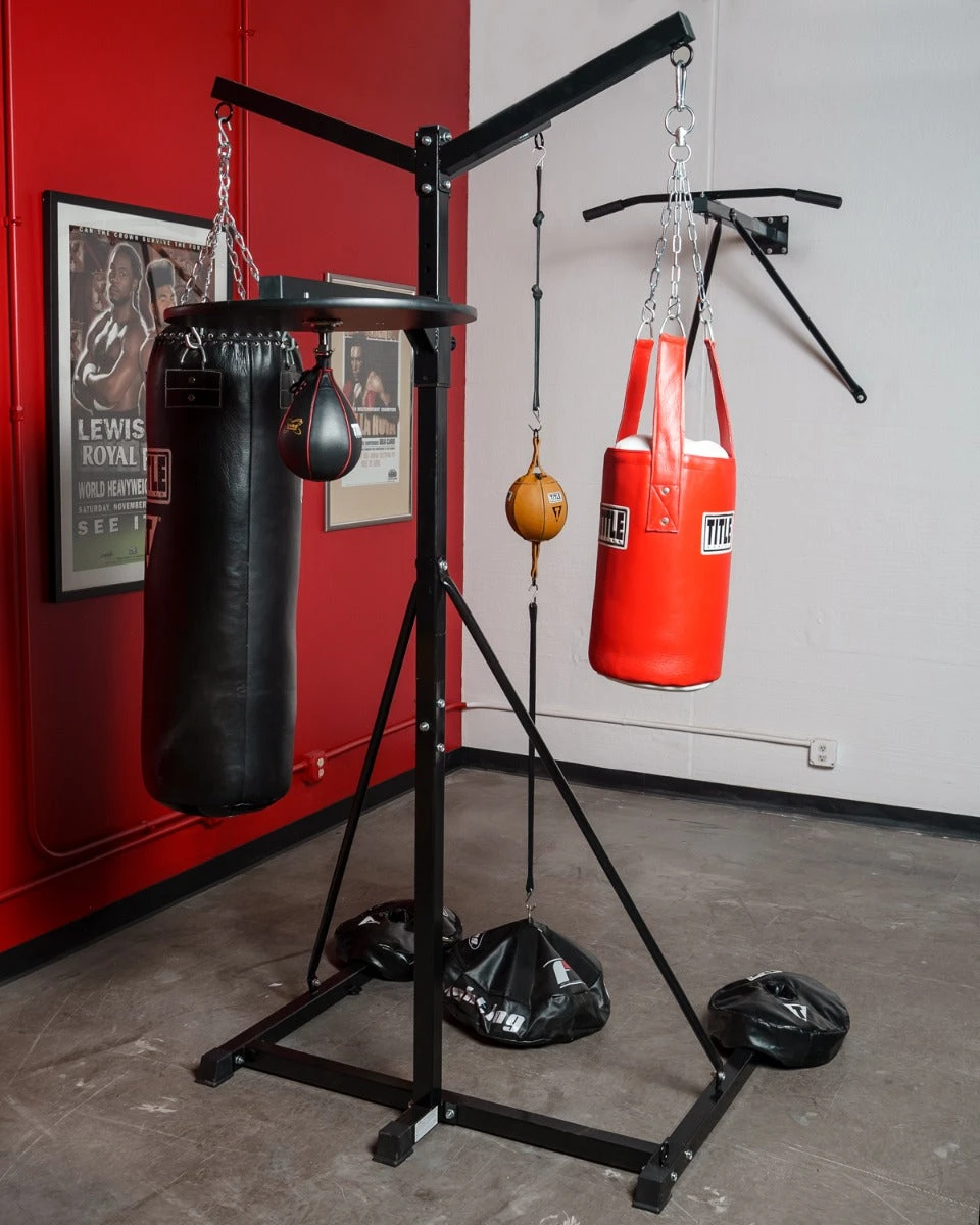 TITLE Boxing 4-Score Punching Bag Stand (Without Punching Bags) 4 TITLE Boxing 4-Score Punching Bag Stand (Without Punching Bags) - Image 2