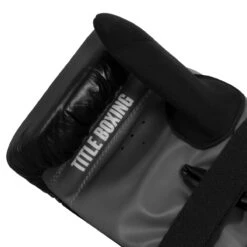 TITLE Boxing Pro Leather Bag Gloves 3.0 -boxing supplies store tbg3 bk gr 05