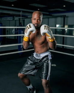 TITLE Boxing Edge Boxing Trunks 2.0 -boxing supplies store tbtc2 bk wh 2 1 1