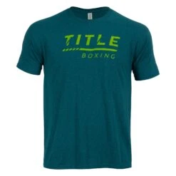 TITLE Boxing Striped Wordmark Tee -boxing supplies store tbts216 bl 1 1