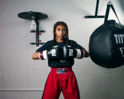 TITLE Boxing Immortal Training Gloves 19 TITLE Boxing Immortal Training Gloves -boxing supplies store titg mr wh bk 4 1