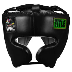 WBC By TITLE Boxing Sparring Headgear 18 WBC By TITLE Boxing Sparring Headgear -boxing supplies store wbchg bk 2 1
