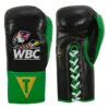 WBC By TITLE Boxing Pro Fight Leather Gloves