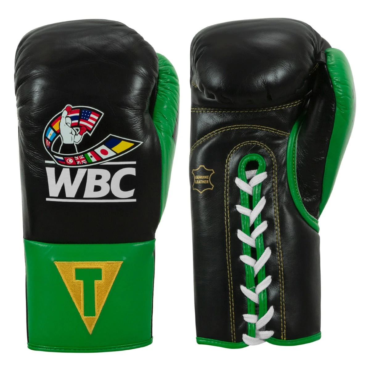 WBC By TITLE Boxing Pro Fight Leather Gloves 3 WBC By TITLE Boxing Pro Fight Leather Gloves