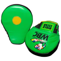 WBC By TITLE Boxing Focus Mitts -boxing supplies store wbcpm gn bk 4