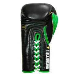 WBC By TITLE Boxing Sparring Gloves 22 WBC By TITLE Boxing Sparring Gloves -boxing supplies store wbcsg bk gn 04