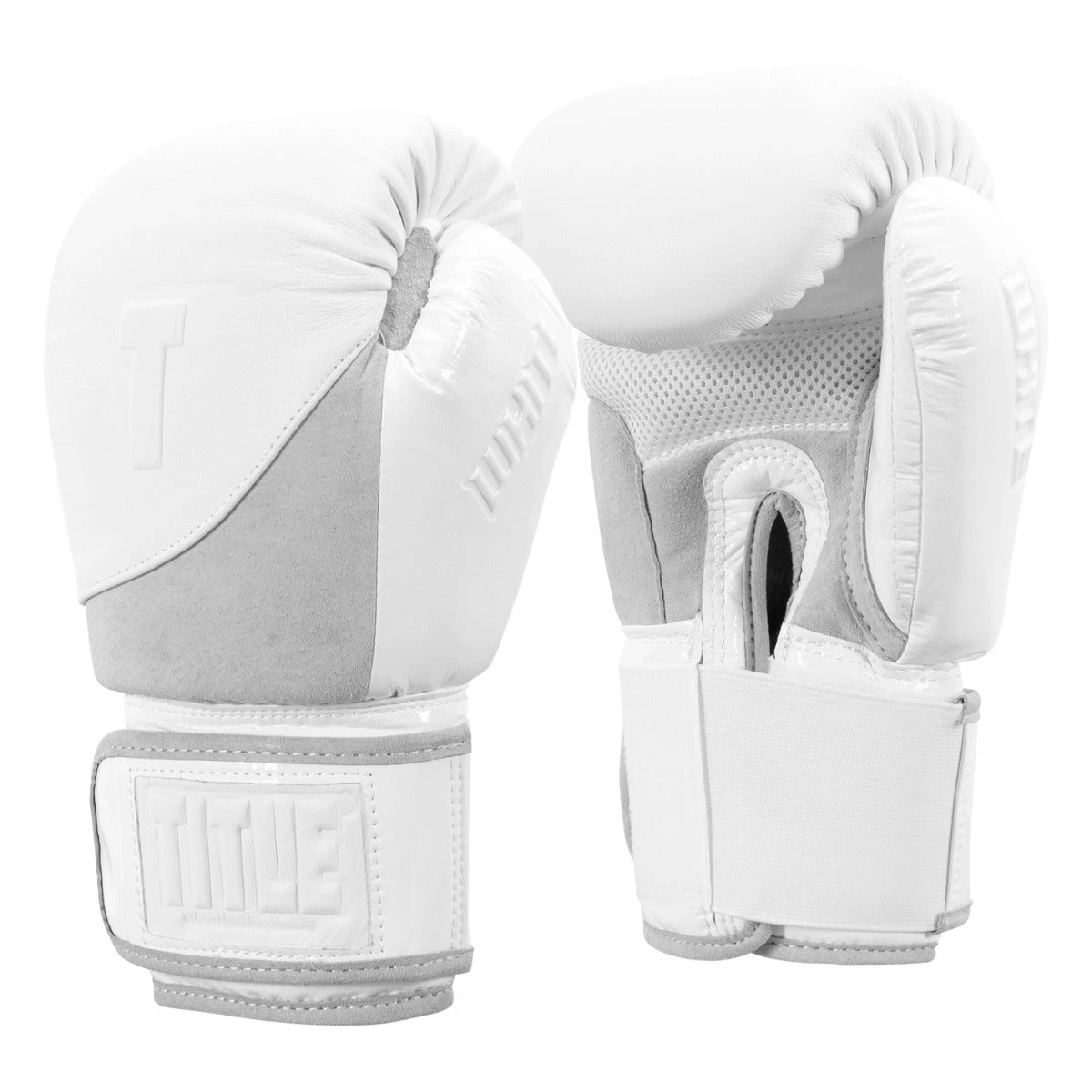TITLE White Boxing Gloves 5 TITLE White Boxing Gloves - Image 3