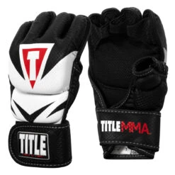 TITLE MMA Command Training Gloves 13 TITLE MMA Command Training Gloves -boxing supplies store xmctg bk wh 002
