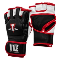 TITLE MMA Conflict Pro Fight Gloves 10 TITLE MMA Conflict Pro Fight Gloves -boxing supplies store xmfg bk wh rd 02
