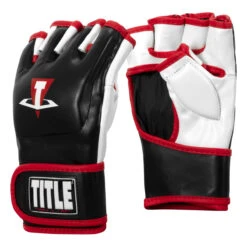 TITLE MMA Conflict Training Gloves -boxing supplies store xmtg bk wh rd 002